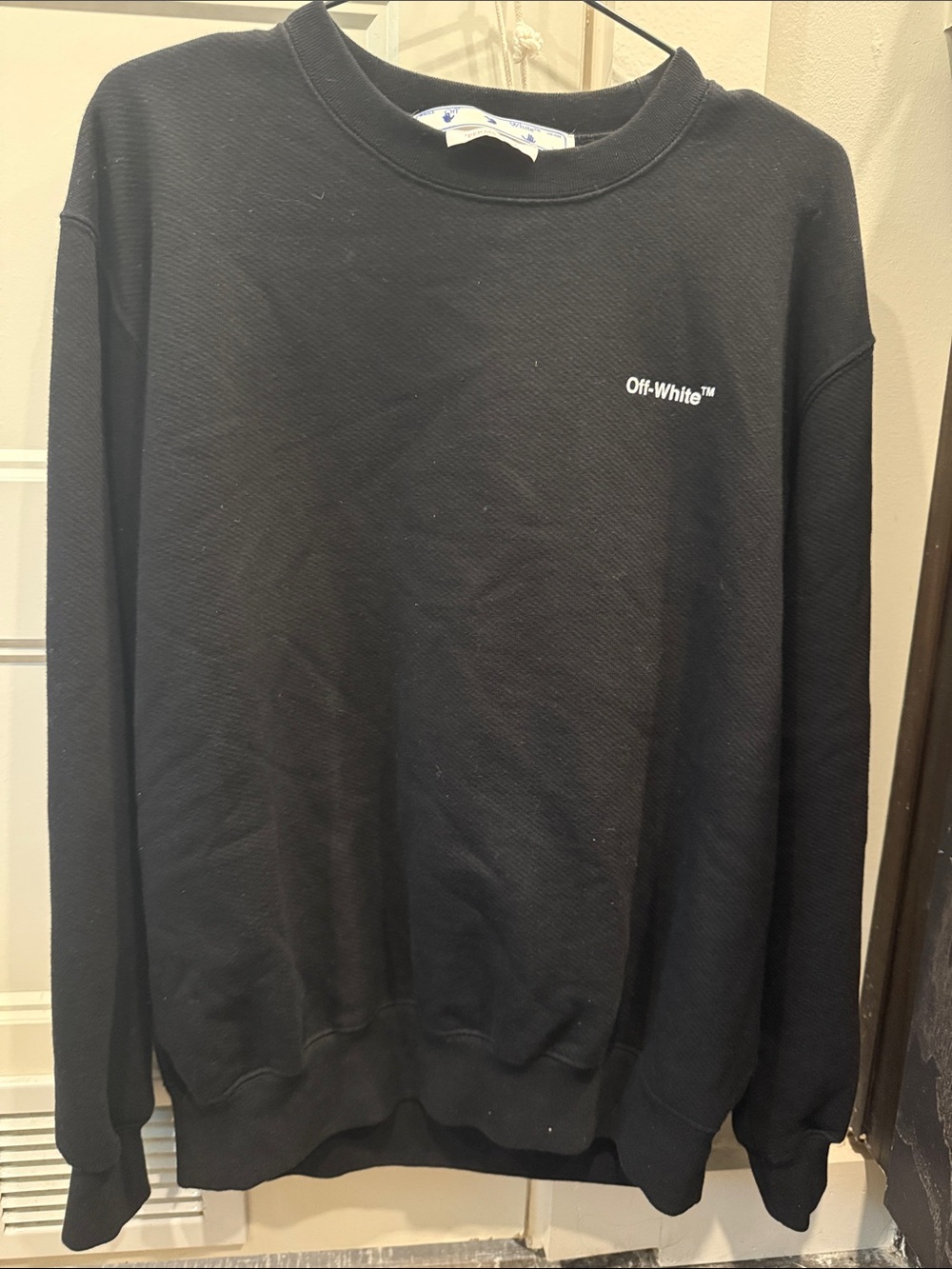 Off-White Black Crewneck Sweatshirt